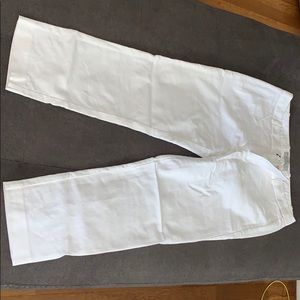 Gap slim cropped white pants size 8